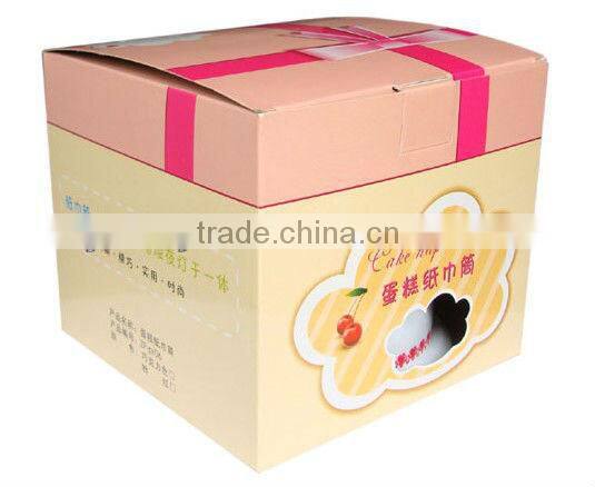 Supply romantic fruit cake paper towel tube + toothpick box + night light
