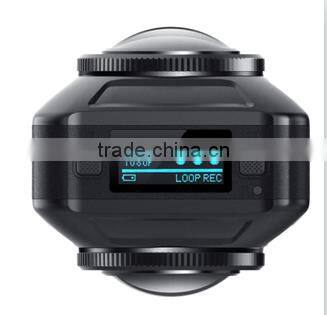 Factory two Lens wifi 720 degree mini dv camera action camera