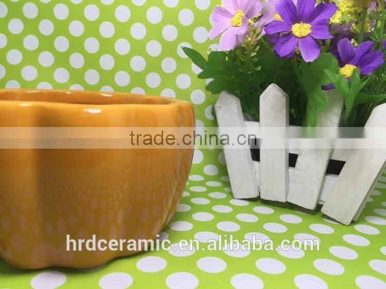 China on sale stocked pumpkin shape bowl ceramic soup bowls