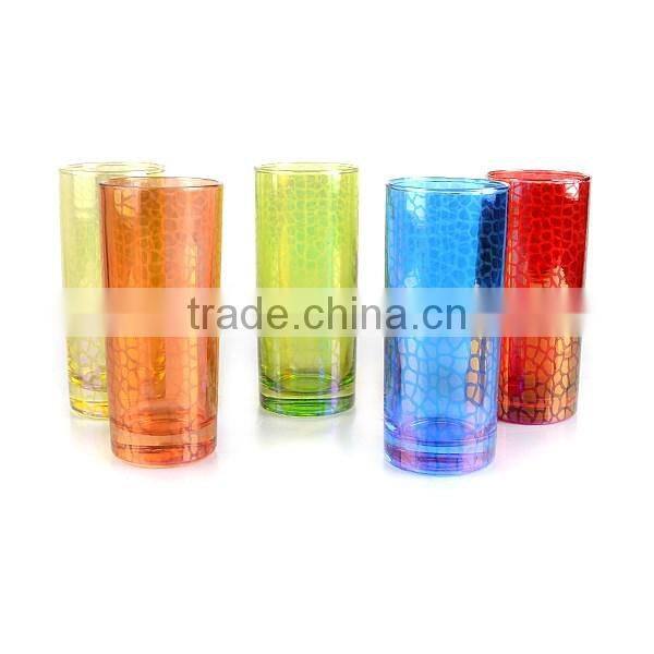 14oz tall water glass cup christmas holiday cooler drinking glass