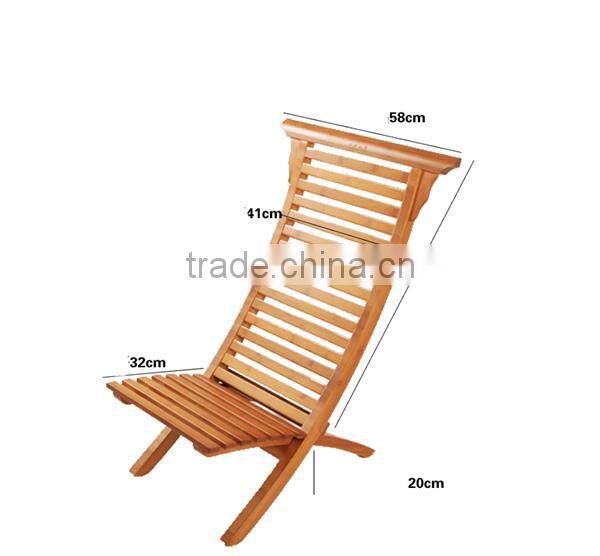 Popular bamboo folding relax chair for tea furniture design