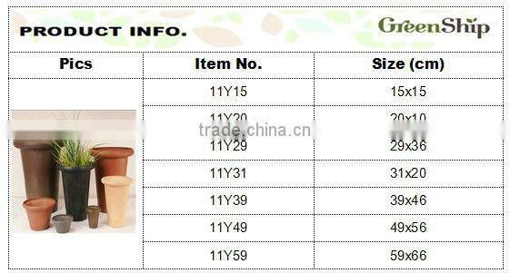 Decorative Garden Plastic Hot Pot Wholesale/ 10 years lifetime/UV protective/lightweight/ waterproof