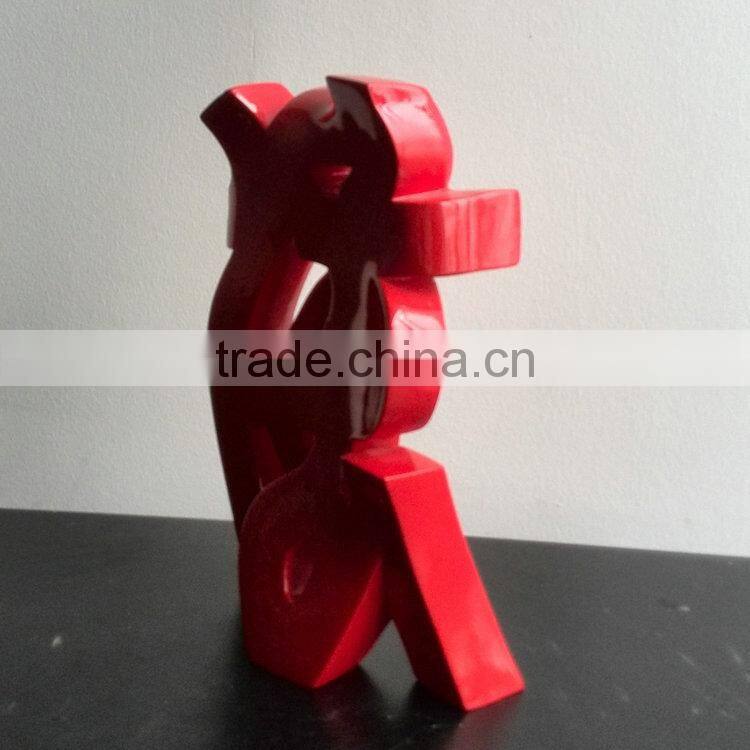 Resin letter sculpture figure decoration