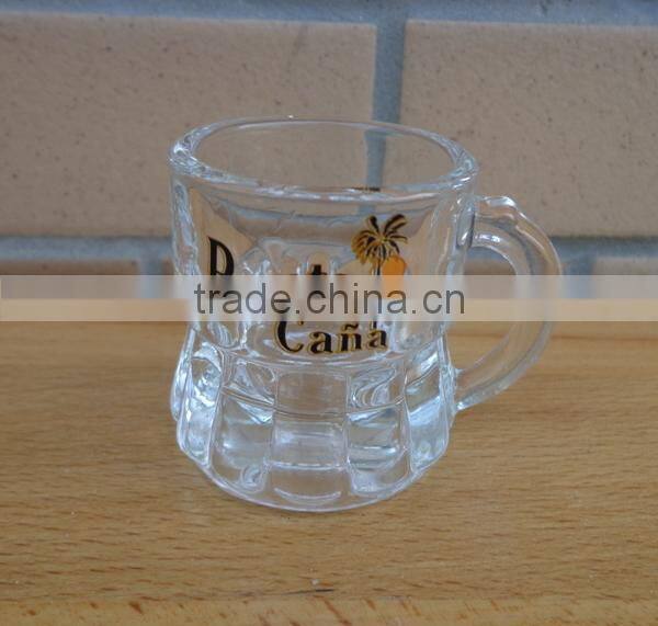 hot sale 1oz shot wine glass with handle