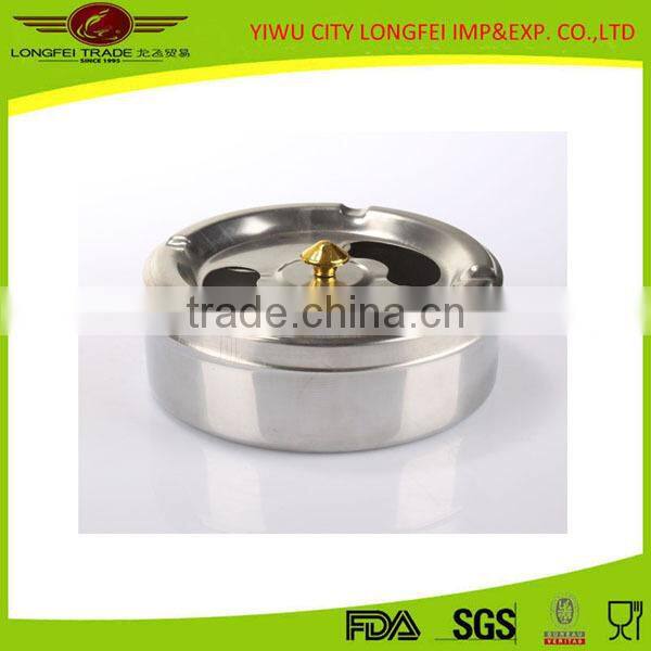 Yiwu Factory Stainless Steel Cigar Ashtray With Cover