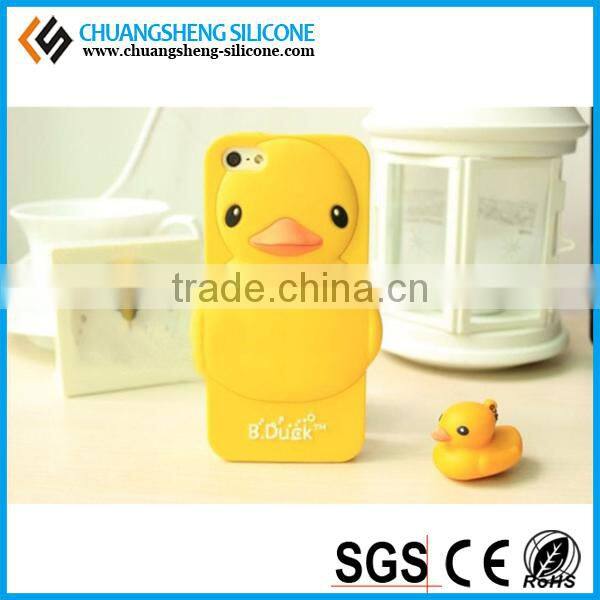 High Quality New Fashion Duck Shape Silicone Phone Cover