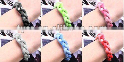 2015 negative ion titanium weaving bracelet