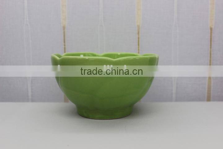 4.5"colorful ceramic personal salad bowl