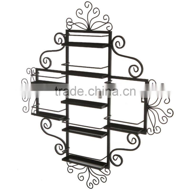 Metal Scrollwork 9 Shelf Nail Polish Organizer Display