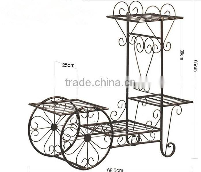 Metal Iron garden plant flower pot storage stands