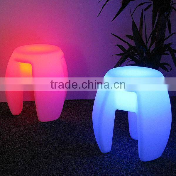 PE materia cute colorful led tripod seat