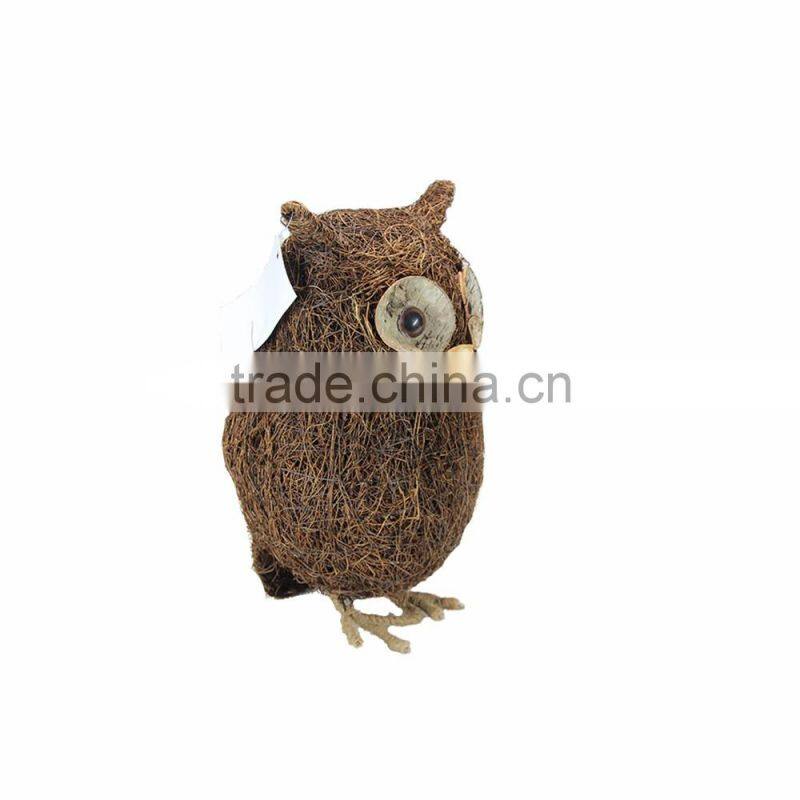 Natural Rattan Woven Bird Shape for Garden Decoration