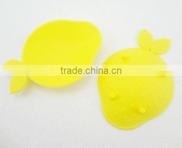 Lovely Strawberry Silicone Tea Infuser Strainer Herbal Spices Leaf by Silicone Strainer color yellow