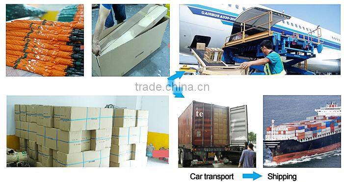 27" golf rainbow 24ribs umbrella in pongee fabric umbrella to south america