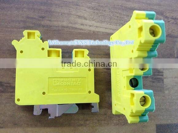 UK10-TWIN-PE Three-channel terminal An input double Out Ground terminal