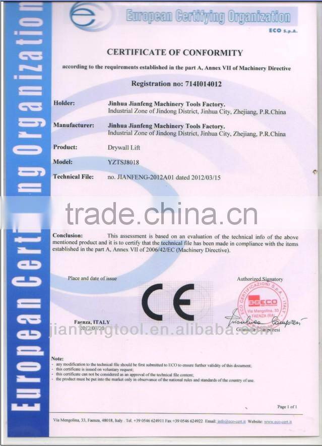 NEW Pentagon Tools Pro Series Heavy Duty Drywall Lift and Panel Hoist 11 Foot