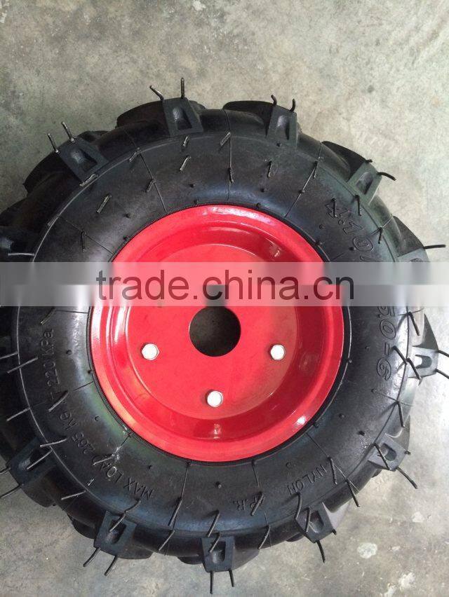 13inch Herringbone pattern seeder wheel 4.10/3.50-6