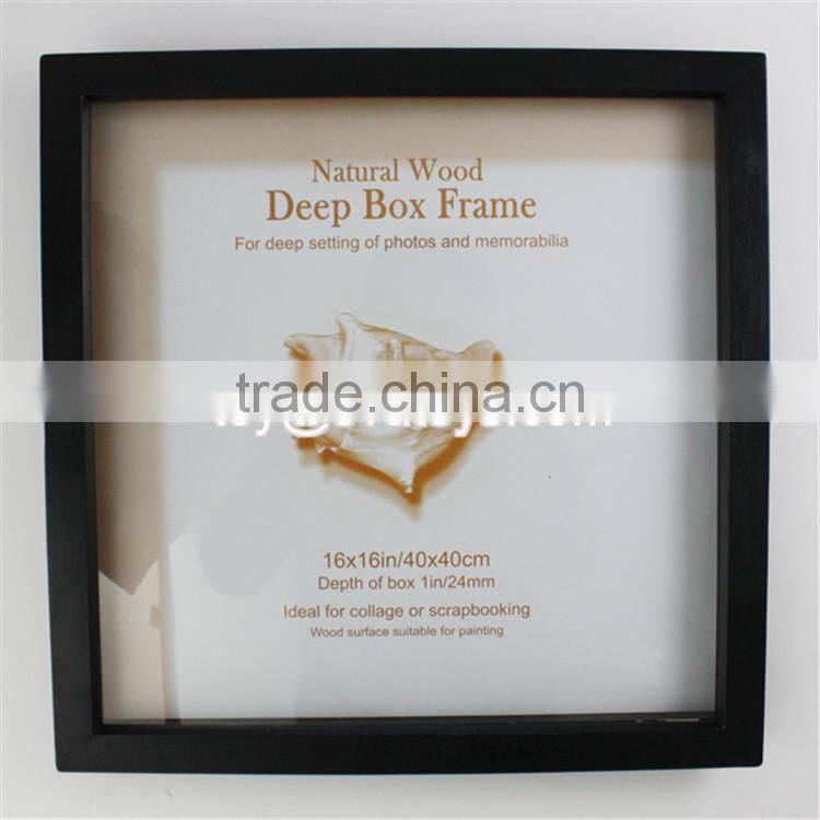 Wholesale home decoration black wooden cheap picture frames W09A006