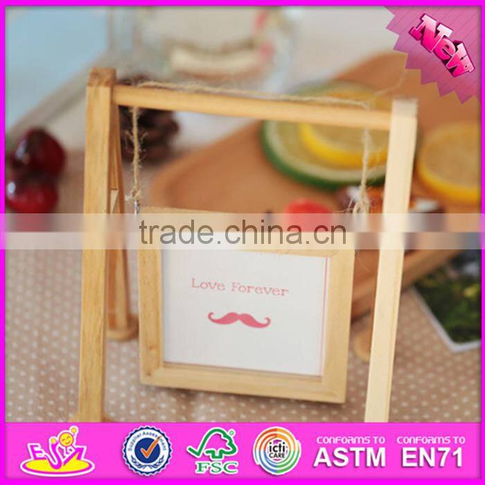 2016 hot sale baby wooden picture frame, most popular kids wooden picture frame, fashion children wooden picture frame W09A053