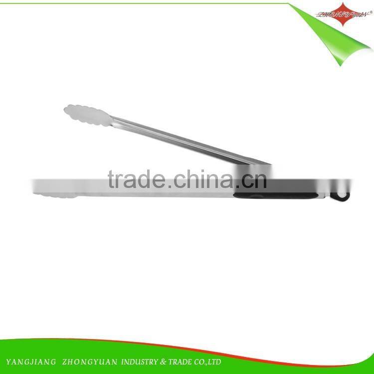 ZY-H1014 High Quality Kitchen Tongs Stainless Steel BBQ Tongs