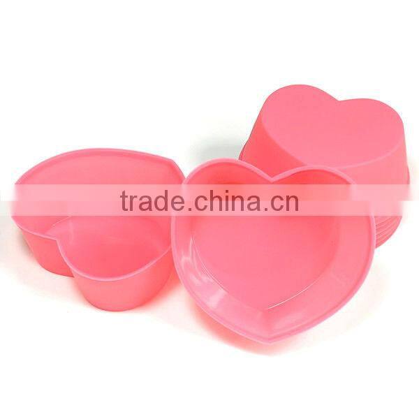 Funny heart shape Custom-made design Simple Silicone cake mould