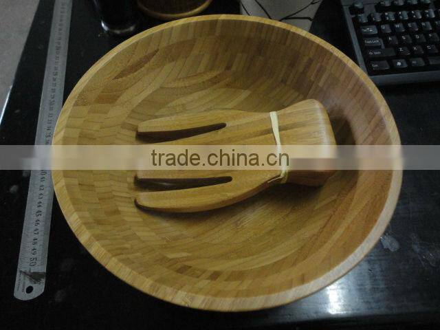 2016 Fashion bamboo salad tool set