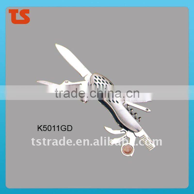 2014 spring New design multi knife pocket knife multi function LED knife K5011G