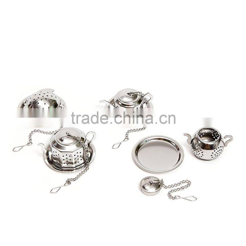 WCMY025 Stainless Steel Tea Infuser Tea Ball Gift , Strainer & Steeper Bundle