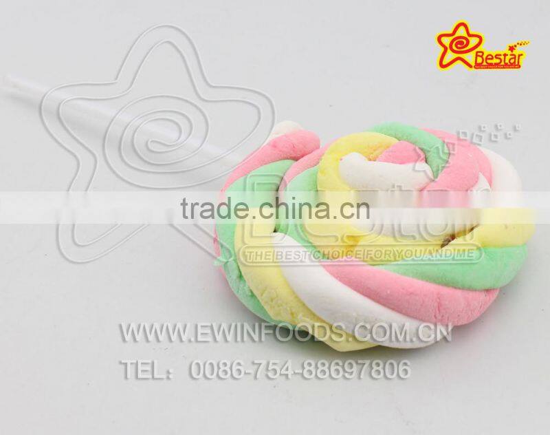Twisted Marshmallow Lollipop Candy Fruity Flavor