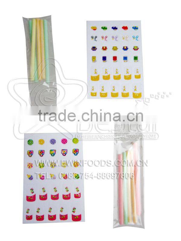 Girl Nail Sticker With CC Stick Candy