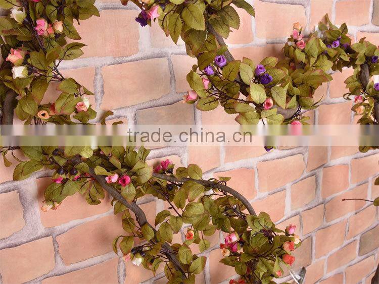 artificial hanging vine plant silk leaf garland