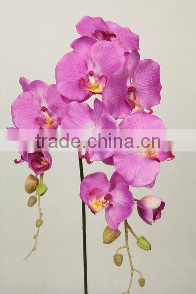 high end decoration bendable bloom artificial phalaenopsis orchids cloth flower