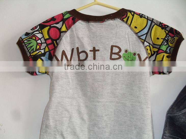 Children's cotton comfortable carton design suits