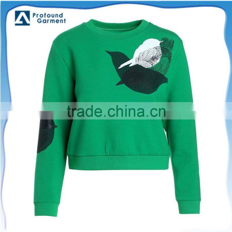 Sequin fabric Round neck custom wholesale bulk hoodies and 100 cotton plain sweatshirts wholesale women without hood