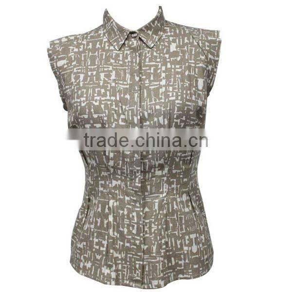 New Design Clothing OEM/ODM Manufacturer Floral Print 2016 Modern Women Fashion Blouse