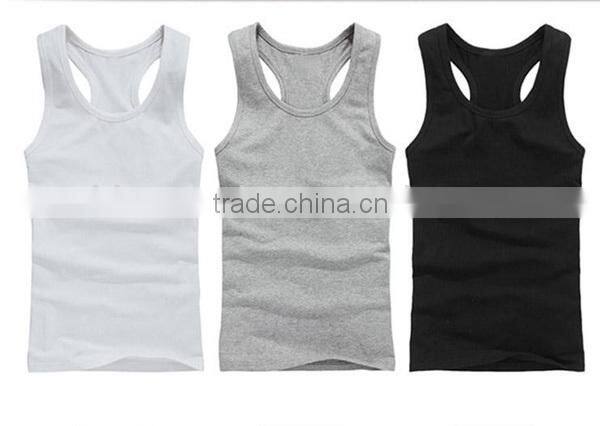 latest 100 cotton custom tank top/ mens fashion tank top/ sleeveless tee shirt blank