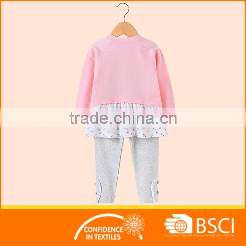 Baby Girl Rabbit Printed Clothing Set