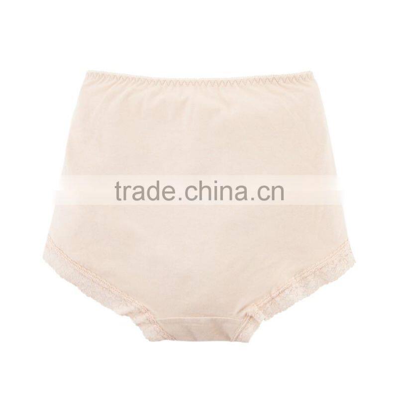 Cheapest Factory 95% Cotton 5% Spandex with Lace Custom Sexy Fancy Woman Underwear