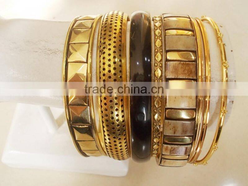 golden metal bangles
