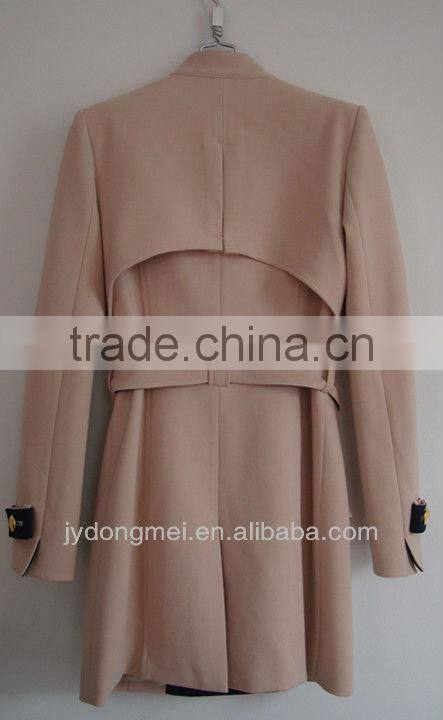 ladies fashion long wind coat for winter