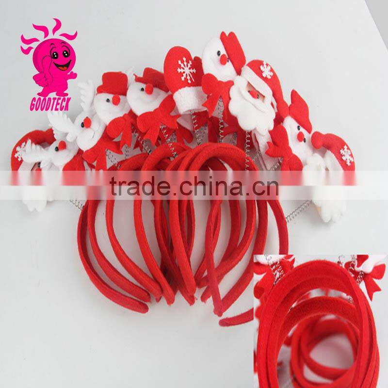 Hot sale 2015 christmas snow hair hoop,cute hair hoop