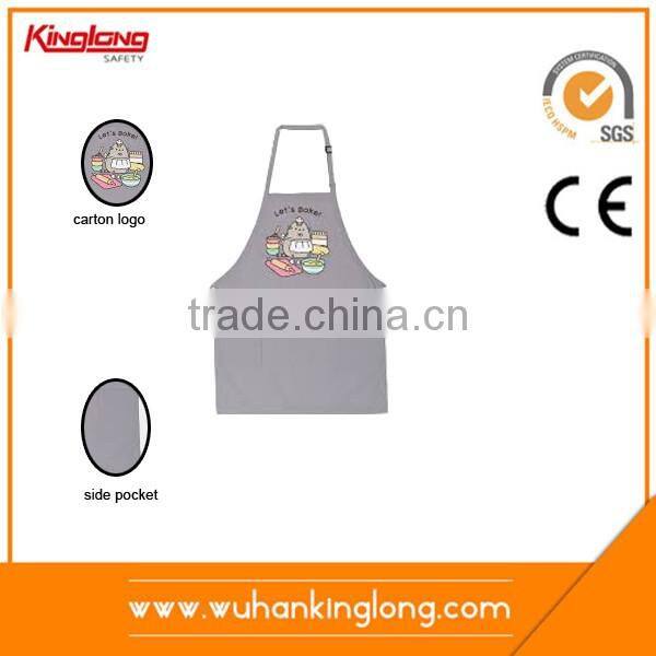 Non woven pattern unisex adjustable apron with extra long ties
