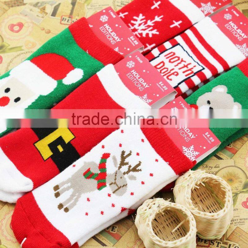 Wholesale baby clothing wholesale wool yarn baby Christmas socks