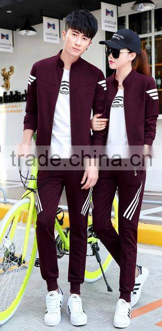 Hot Wholesale Gym Custom Fitted couple tracksuit Latest Design Tracksuit