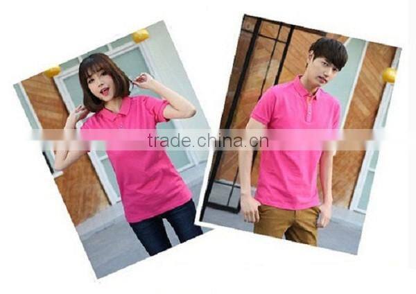 Jiangxi China 2017 new style good sale custom couples Polo shirt