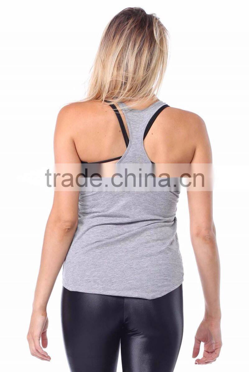 Factory direct wholesale comfortable y back tank tops stringer singlets
