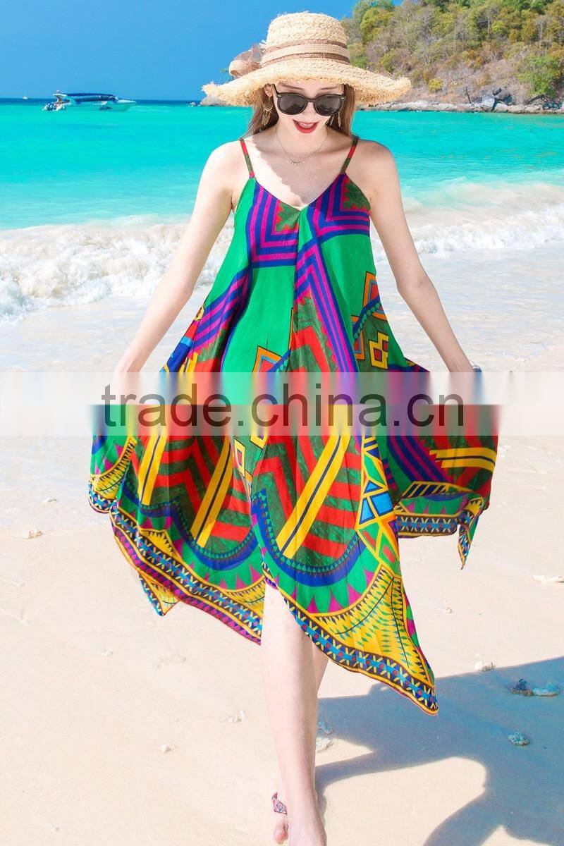 Z&M woman sexy beach dress kaftan beach dress beach party dress