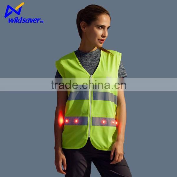 sanitation cleaner uniform LED plus reflective safety hi vis workwear