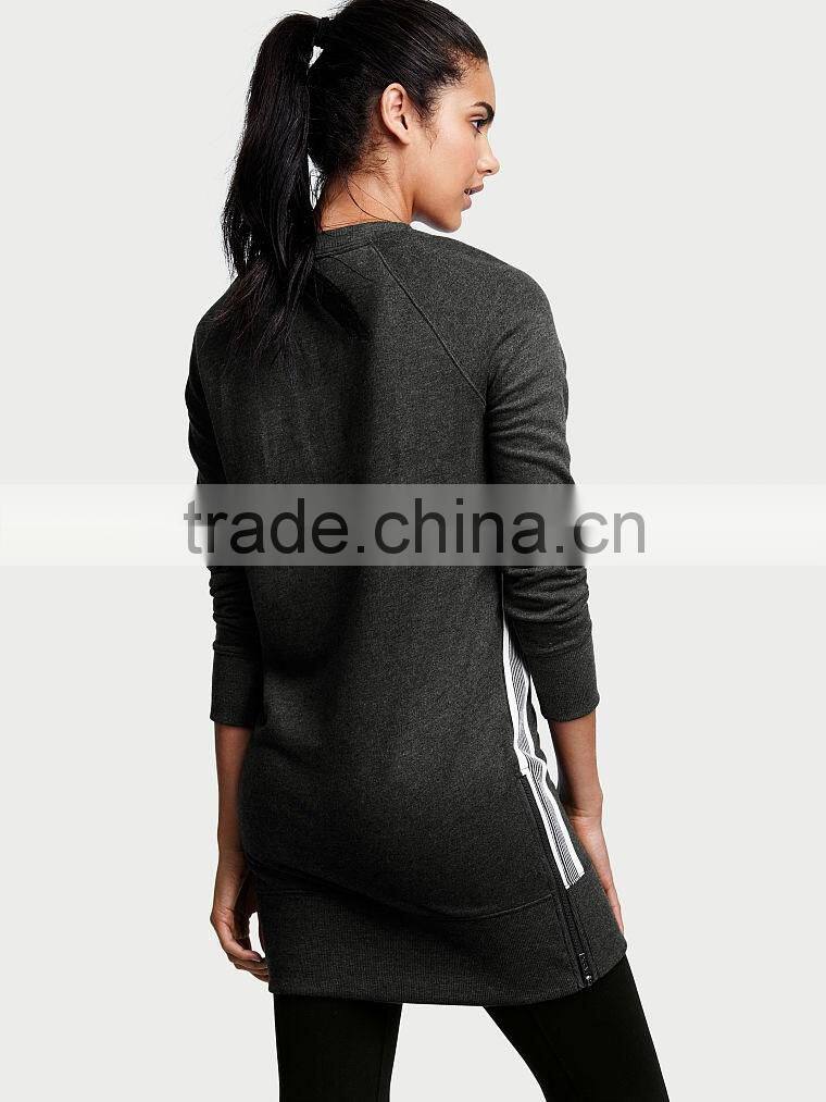 2016 Fashion comfortable ladies plain sweatshirt dress