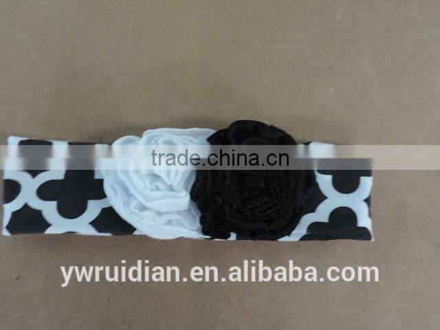 baby girl elastic fabric headband kids braid cross dot hairband flower knot solid craft children boutique headband